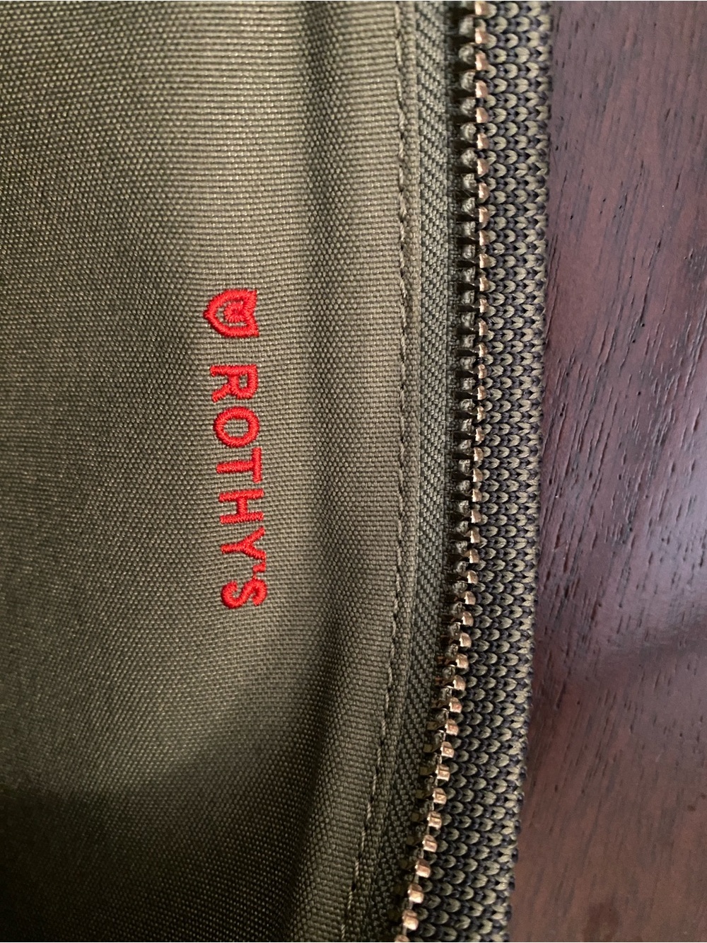 Rothy's Olive Green Travel Pouch - Like New, Never Used